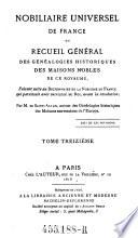 Nobiliaire Universel De France