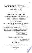 Nobiliaire universel de France