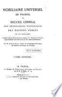 Nobiliaire universel de France