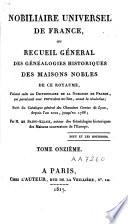 Nobiliaire universel de France