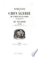 Noblesse et chevalerie du comté de Flandre, d'Artois et de Pacardie