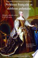 Noblesse française et noblesse polonaise