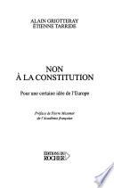 Non à la constitution