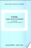 Norme, fait, fluctuation