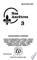 Nos ancêtres: Allard ...Tremblay