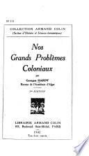 Nos grands problèmes coloniaux