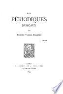 Nos périodiques musicaux