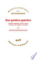 Nos petites patries. Identités régionales et État central, en France, des origines à nos jours