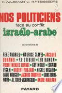 Nos politiciens face au conflit israélo-arabe
