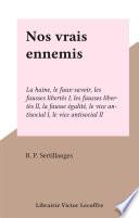 Nos vrais ennemis