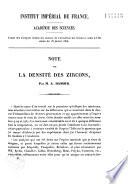 Note sur la densité des zircons