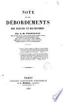 Note sur les débordements des fleuves et des rivières