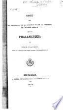 Note sur les phénomènes de la digestion et sur la structure de l'appareil digestif chez les phalangides