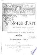 Notes d'art et d'archéologie