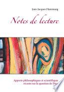 Notes de lectures