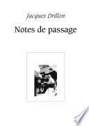Notes de passage