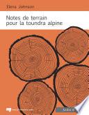 Notes de terrain pour la toundra alpine