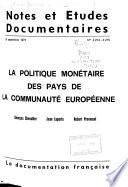 Notes et études documentaires