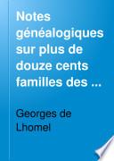 Notes généalogiques sur plus de douze cents familles des comtés de Ponthieu et de Montreuil