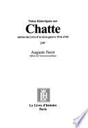 Notes historiques sur Chatte