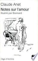 Notes sur l'amour