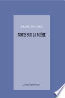 Notes sur la poésie