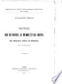 Notes sur les danses, la musique et les chants des Mexicains anciens et modernes