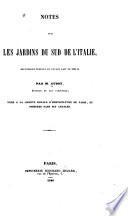 Notes sur les jardins du sud de l'Italie, recreillies pendant un voyage fait en 1839-40