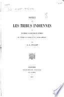 Notes sur les tribus indiennes de famille guarano-guaymies de l'isthme de Panama et du Centre-Amerérique
