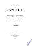 Notes sur Montbéliard
