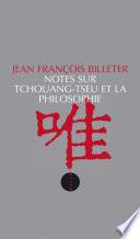Notes sur Tchouang-tseu et la philosophie