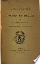 Notice biographique sur Joachim Du Bellay