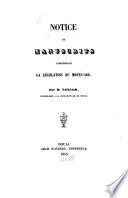 Notice de manuscrits concernant la législation du moyen-âge