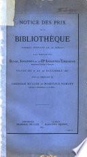 Notice des prix de la bibliothèque formée pendant le 18e siècle par messieurs Izaak, Iohannes et le dr Iohannes Enschedé ... vendu du 9e au 14e Décembre 1867 sous la direction de Frederik Muller et Martinus Nijhoff ...