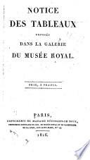 Notice des tableaux exposés dans les galeries du Musée national du Louvre