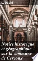 Notice historique et géographique sur la commune de Cercoux