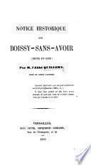 Notice historique sur Boissy-Sans-Avoir (Seine-et-Oise).