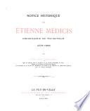 Notice historique sur Étienne Médicis
