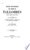 Notice historique sur l'abbaye de Talloires