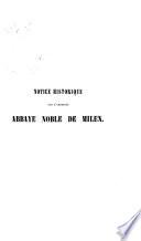 Notice historique sur l'ancienne abbaye noble de Milen, près de St. Trond