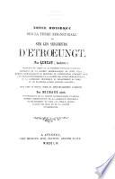 Notice historique sur la terre seigneuriale et sur les seigneurs d'Etroeungt