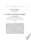 Notice historique sur la vie et les travaux de M. le Comte Alexandre de Laborde