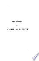 Notice historique sur la ville de Maeseyck