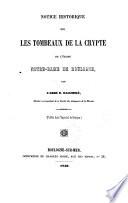 Notice historique sur les tombeaux de la crypte de l'église Notre-Dame de Boulogne