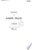 Notice sur Joseph Péaud