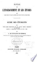 Notice sur l'enseignement et les études dans neuf facultés de droit l'empire