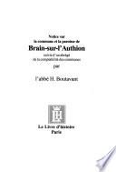 Notice sur la commune et la paroisse de Brain-sur-l'Authion