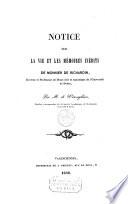 Notice sur la vie et les mémoires inédits de Monnier De Richardin