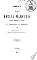 Notice sur le docteur Lazare Marcquis, médecin et ami de P. P. Rubens