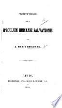 Notice sur le Speculum humanæ salvationis